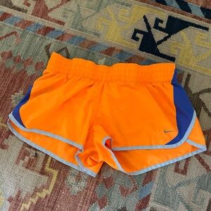 Nike Running Shorts Orange and Blue Athletic Shorts